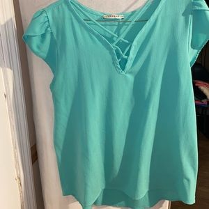 Turquoise blouse